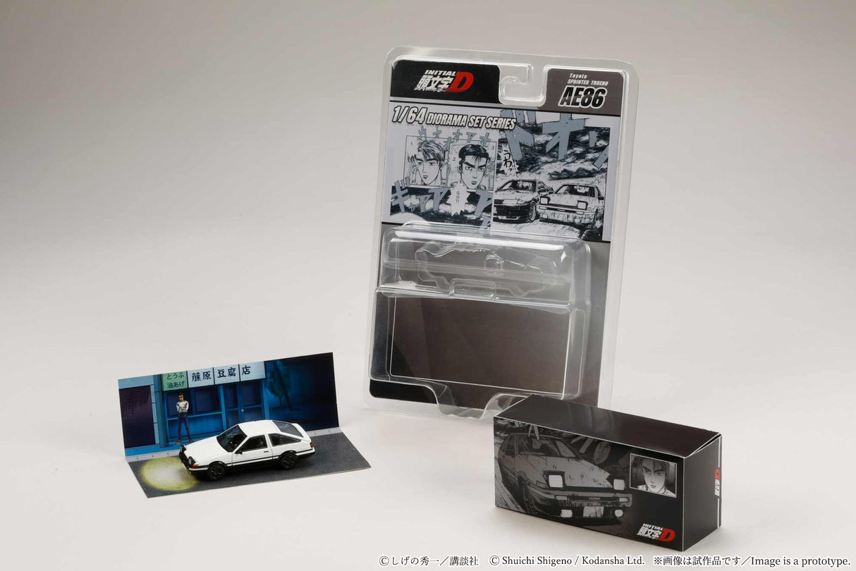 *PREORDER* Hobby Japan 1:64 Toyota SPRINTER TRUENO (AE86)/ INITIAL D Takumi Fujiwara VS Takeshi Nakazato