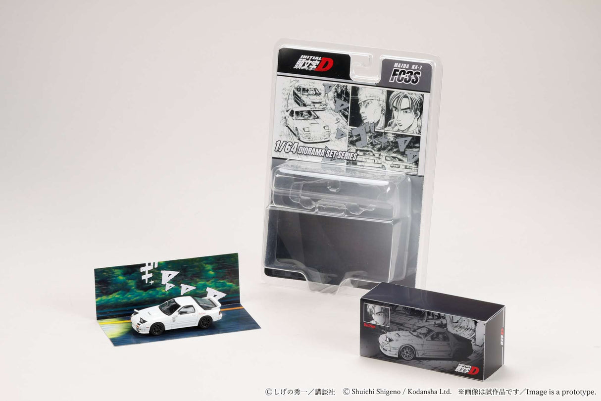 *PREORDER* Hobby Japan 1:64 MAZDA RX-7 (FC3S) RedSuns/ Initial D Ryosuke Takahashi VS Kyoichi Sudou