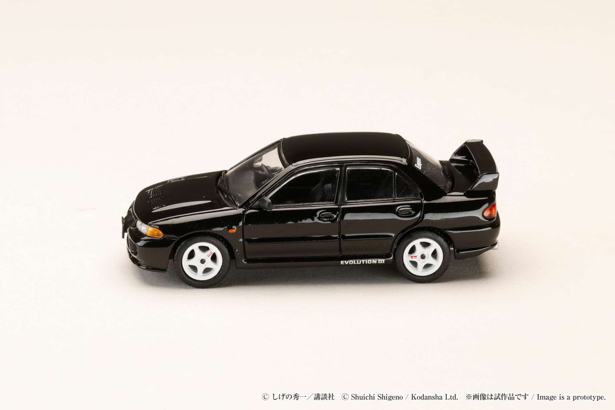 *PREORDER* Hobby Japan 1:64 Mitsubishi Lancer RS Evolution III / INITIAL D Kyoichi Sudo VS Ryosuke Takahashi
