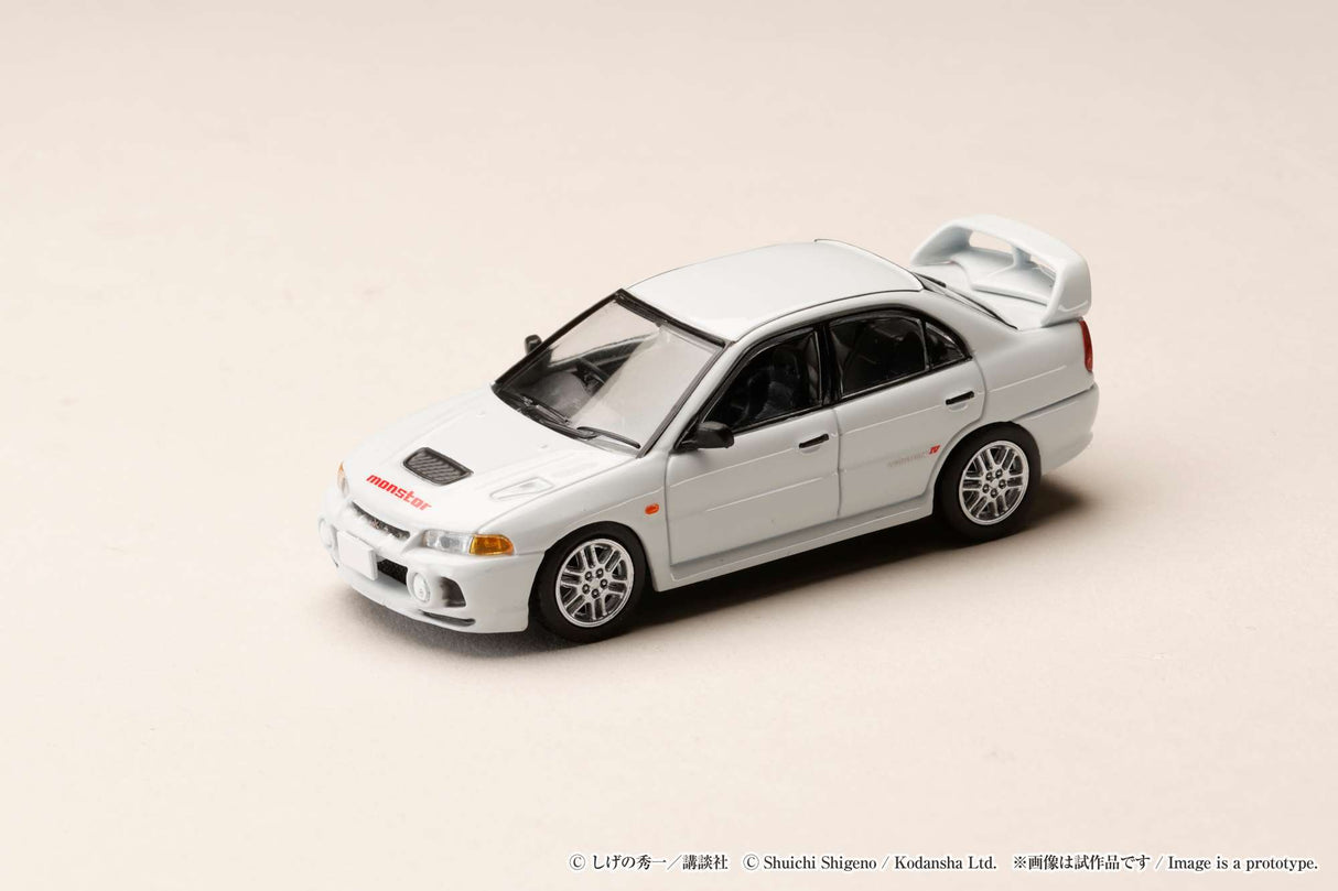 *PREORDER* Hobby Japan 1:64 Mitsubishi Lancer RS Evolution III / INITIAL D Seiji Iwaki VS Takumi Fujiwara