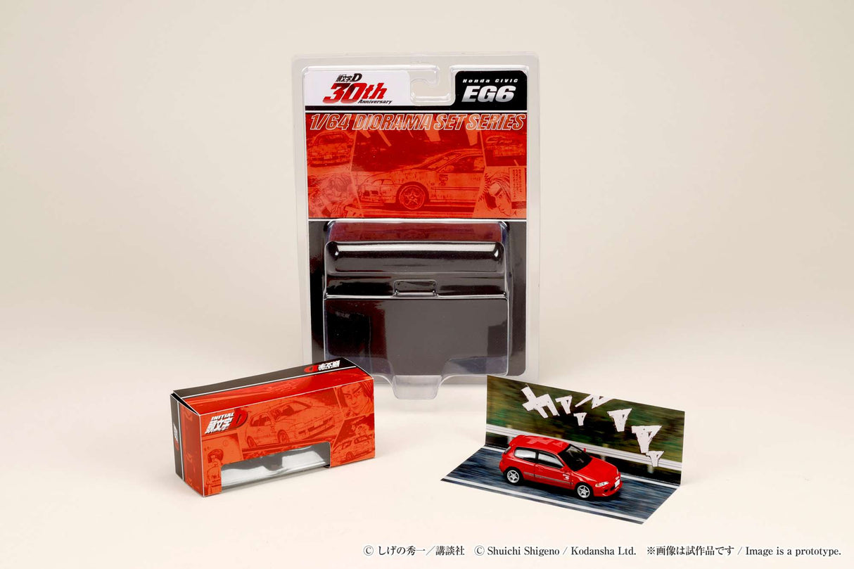 *PREORDER* Hobby Japan 1:64 Honda CIVIC (EG6) Myogi Night Kids / INITIAL D Shingo Shoji VS Takumi Fujiwara