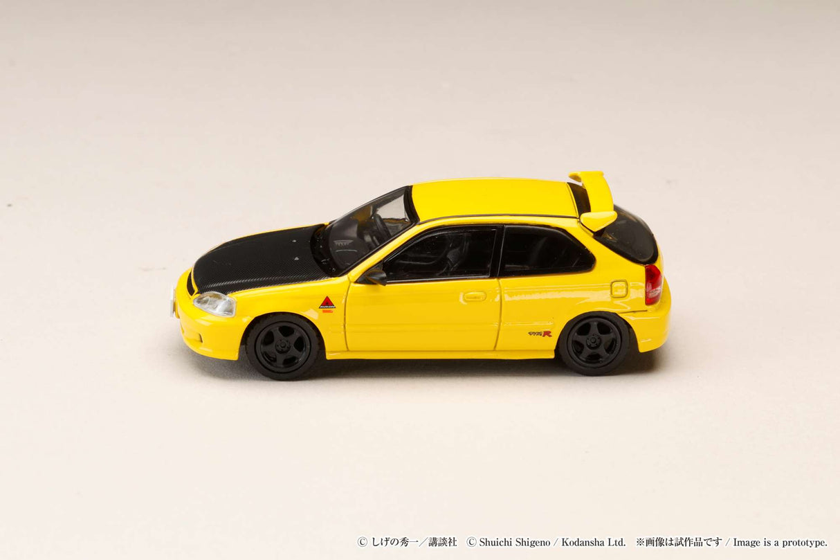 *PREORDER* Hobby Japan 1:64 Honda CIVIC (EK9) Todojuku / INITIAL D Tomoyuki Tachi VS Takumi Fujiwara