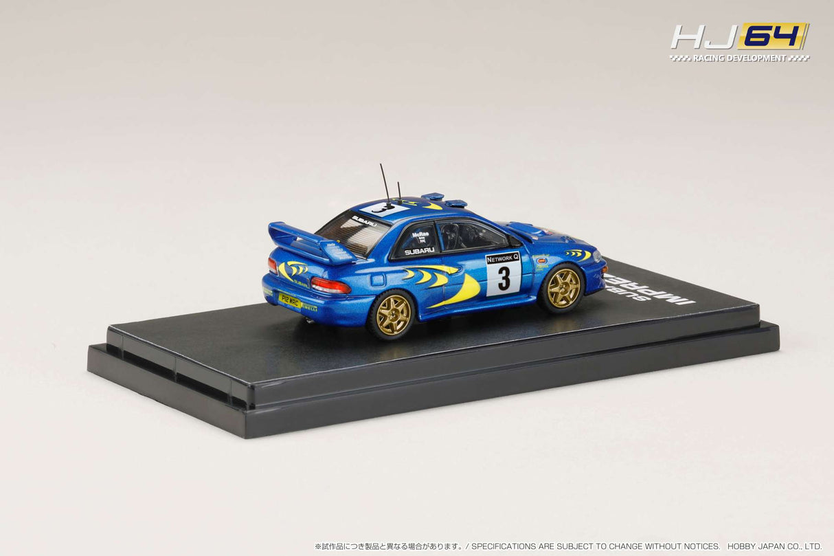 Hobby Japan 1:64 Subaru Impreza WRC 1997 #3 Rac Rally Winner