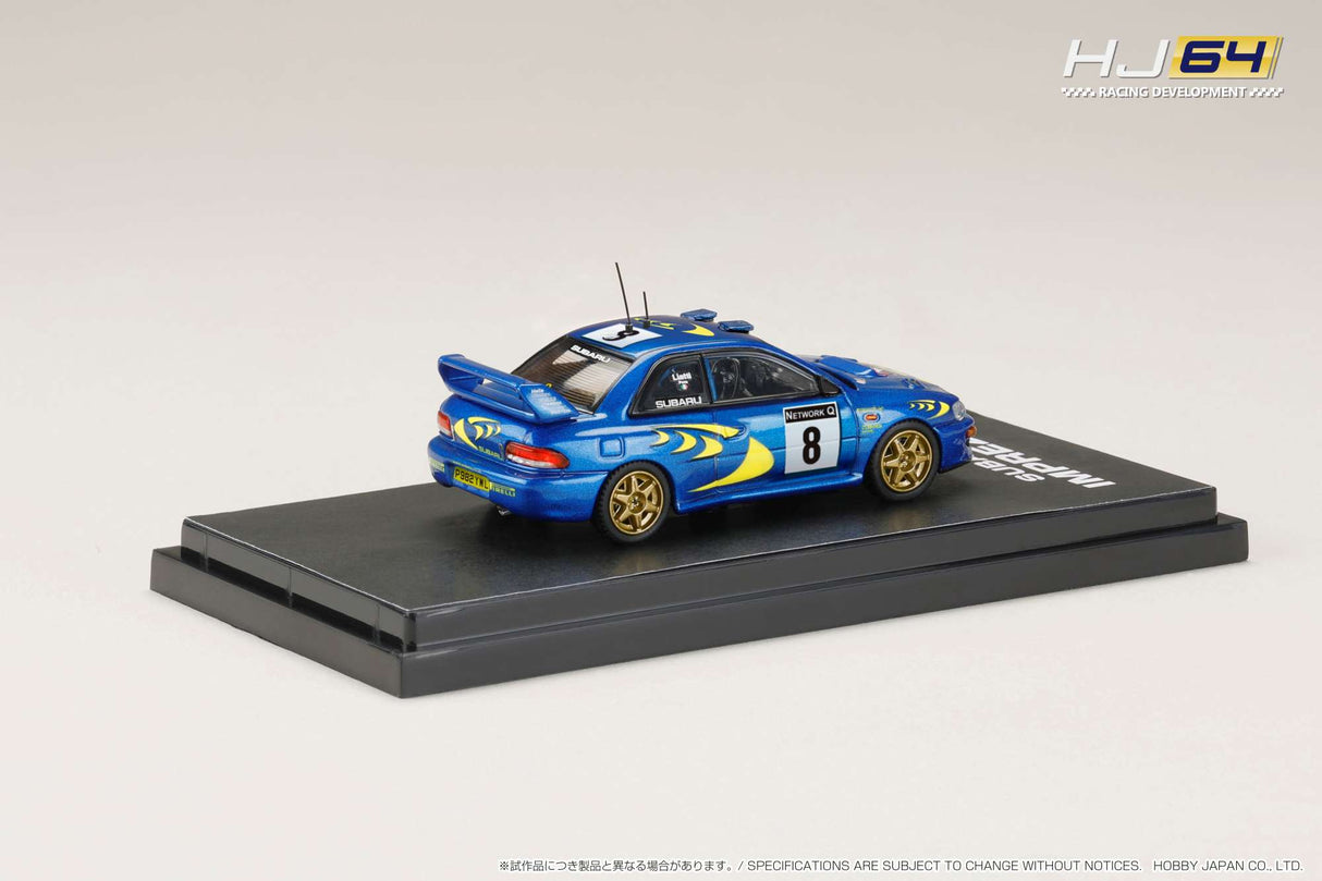 Hobby Japan 1:64 Subaru Impreza WRC 1997 #8 Rac Rally Winner