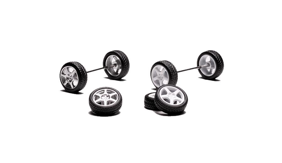 MotorHelix 1:64 Mitsubishi Lancer EVO IV in Icelle Blue