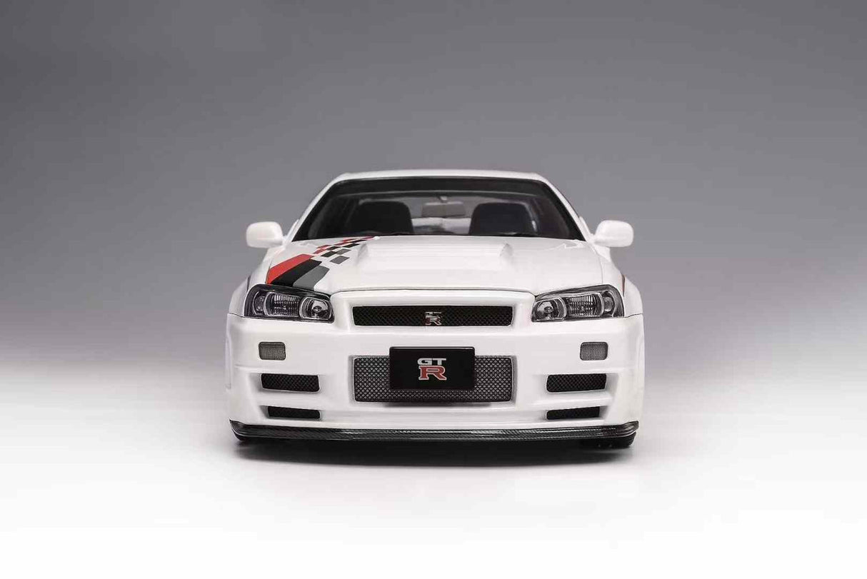 MotorHelix 1:18 Nissan Skyline GT-R (R34) NISMO CUSTOM in White
