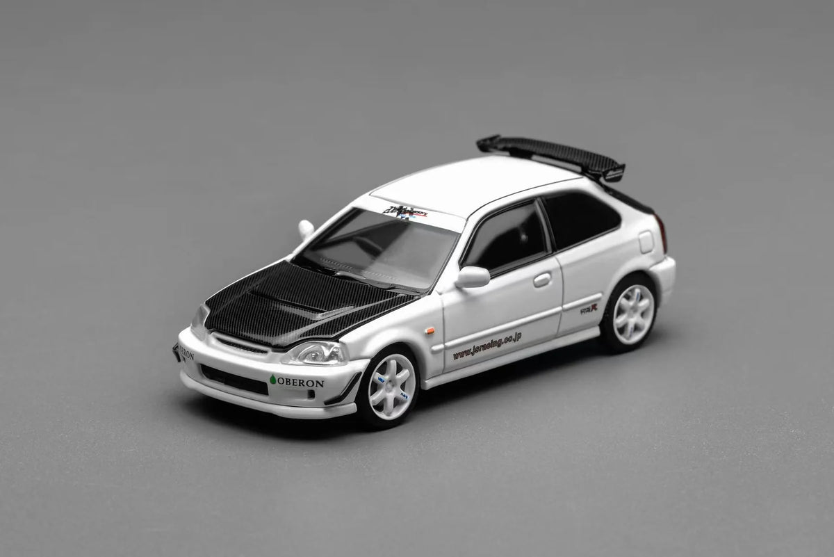 MotorHelix 1:64 Honda Civic Type-R (EK9) J's Racing in White