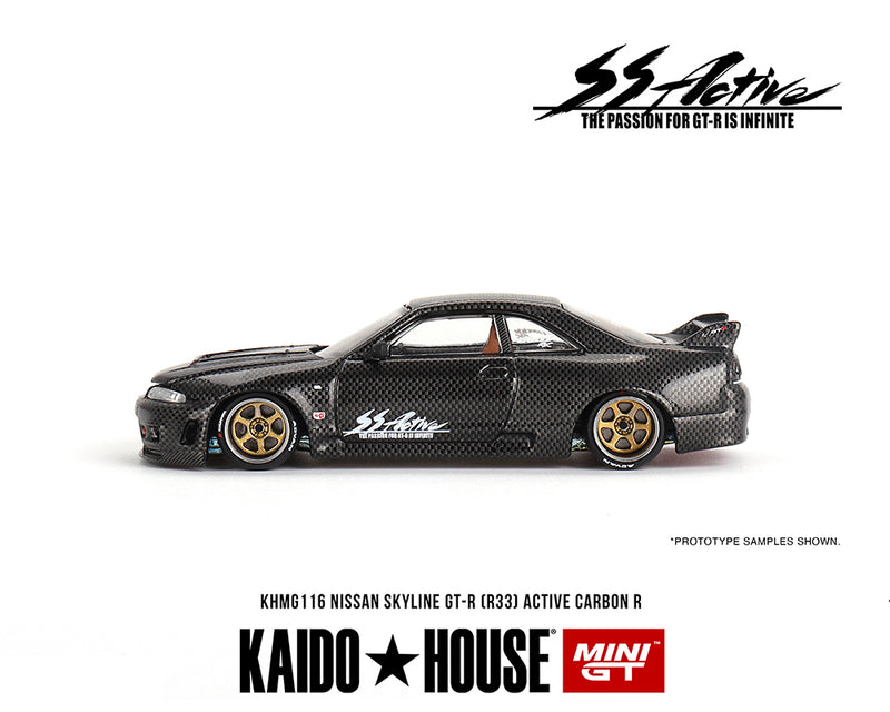 *PREORDER* Kaido House 1:64 Nissan Skyline GT-R (R33) Active Carbon R