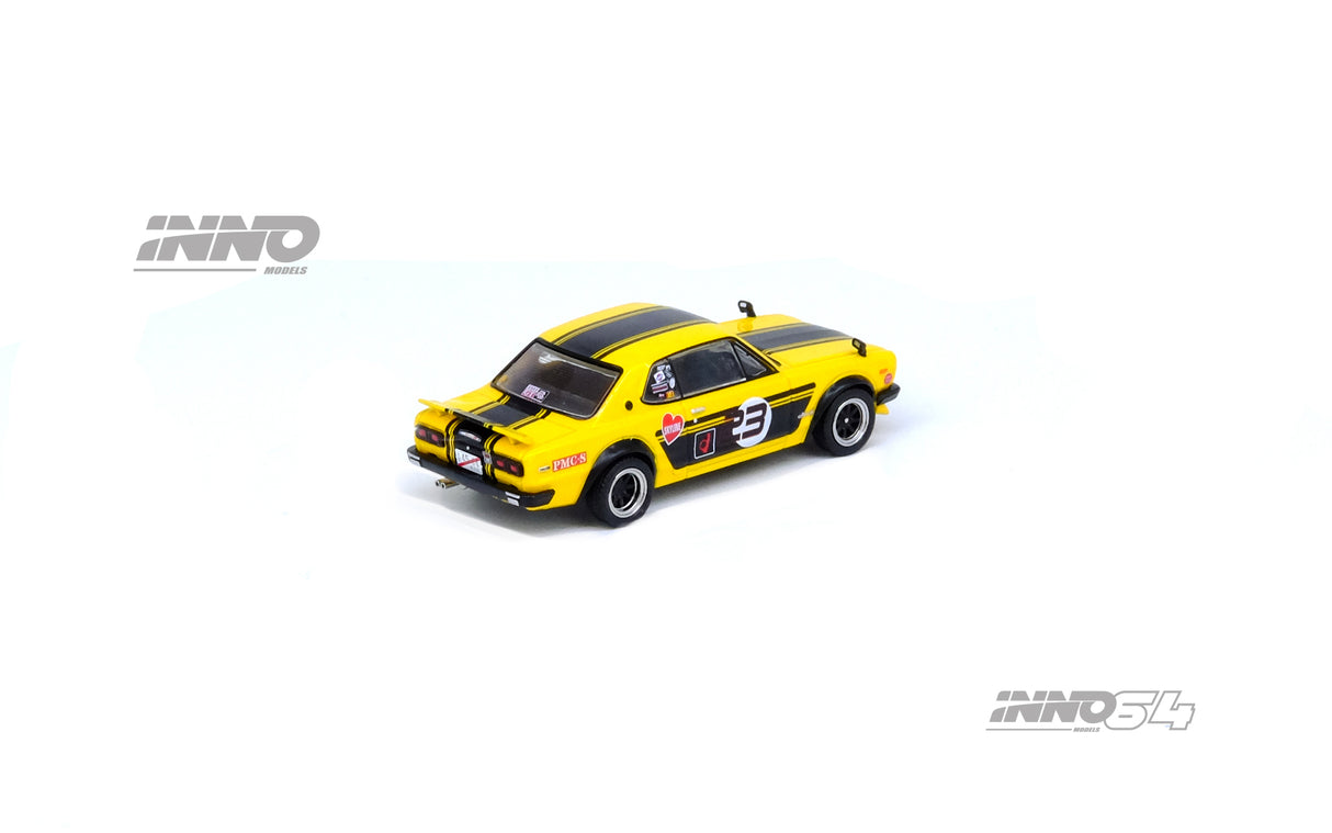 INNO64 1:64 Nissan Skyline (KPGC10) 2000 GT-R in Yellow