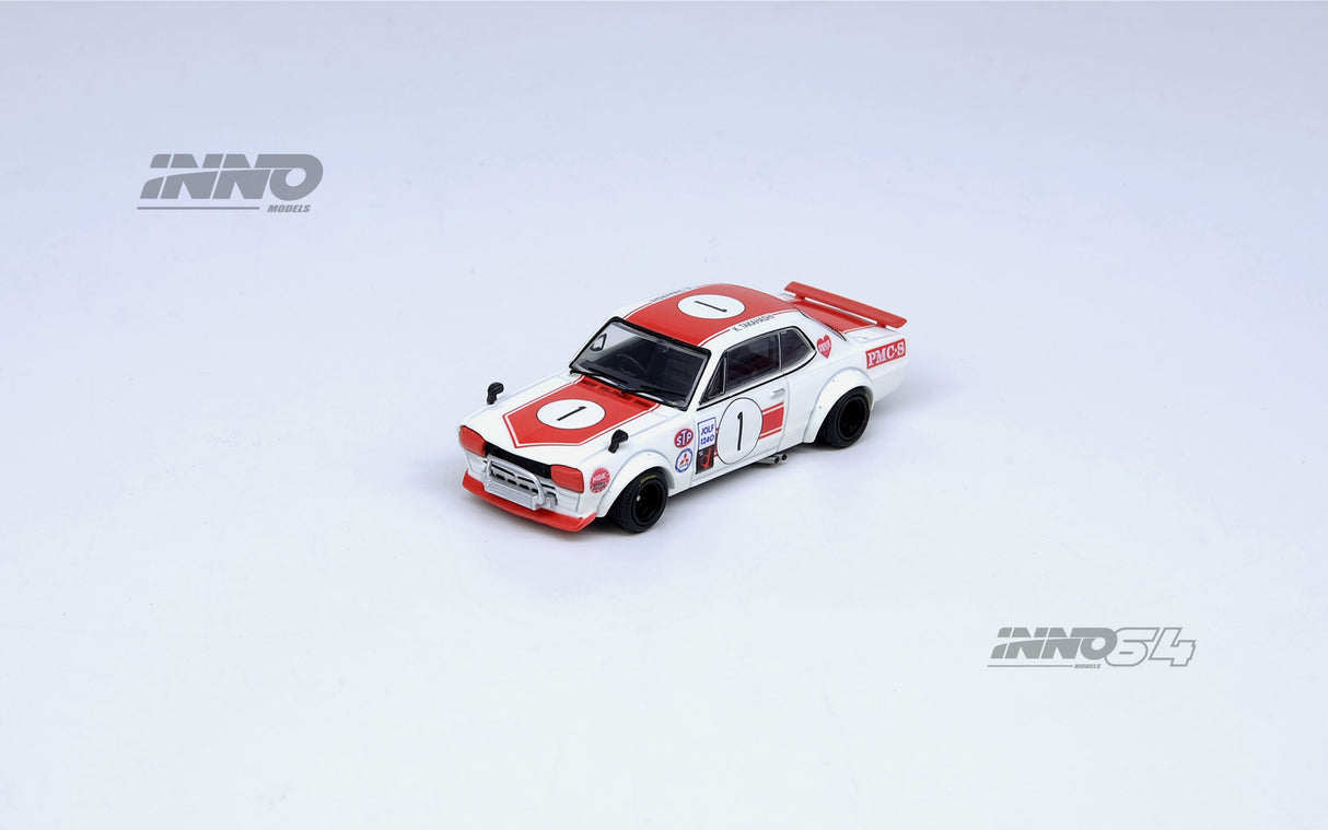 *PREORDER* INNO64 1:64 Nissan Skyline 2000GT-R (KPGC10) #1 Takahashi Kunimitsu Fuji Masters 250Km 1971