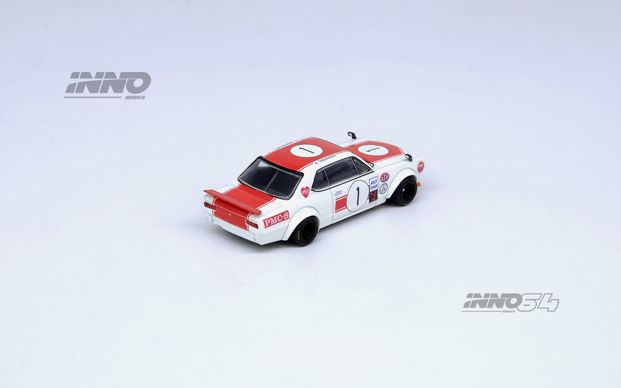 *PREORDER* INNO64 1:64 Nissan Skyline 2000GT-R (KPGC10) #1 Takahashi Kunimitsu Fuji Masters 250Km 1971