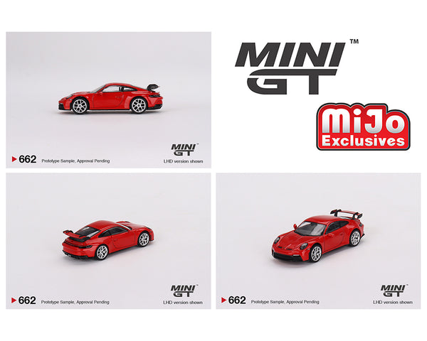MINI GT 1/64 Porsche 911 (992) GT3 RS in Guards Red