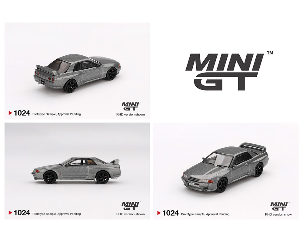 *PREORDER* MINI GT 1:64 Nissan Skyline GT-R (NISMO BNR32 CRS Version) in Dark Metal Gray