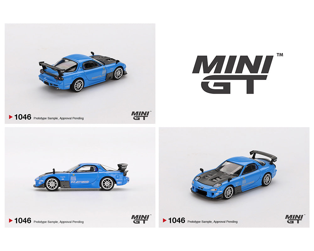 *PREORDER* MINI GT 1:64 Mazda RX-7 (FD3S) RE Amemiya in Light Blue