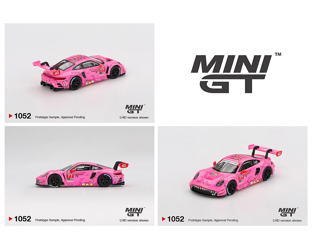 *PREORDER* MINI GT 1:64 Porsche 911 GT3 R #77 AO Racing 2024 IMSA ROAD AMERICA