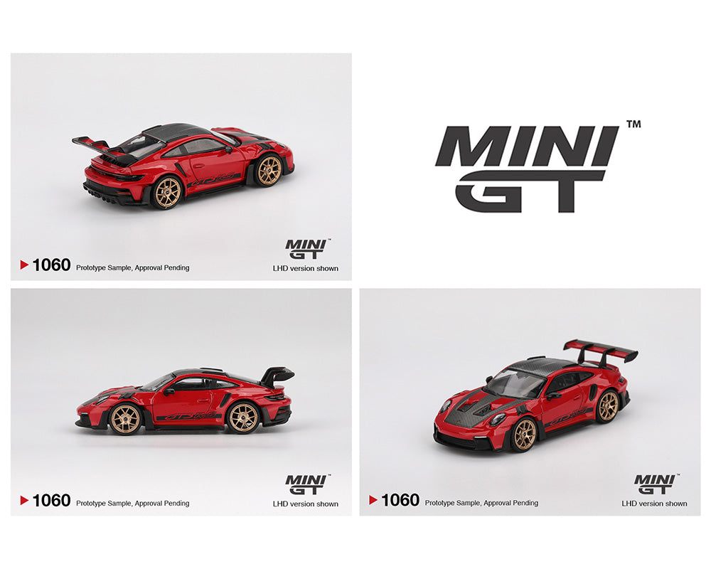 *PREORDER* MINI GT 1:64 Porsche 911 (992) GT3 RS Weissach Package in Guards Red