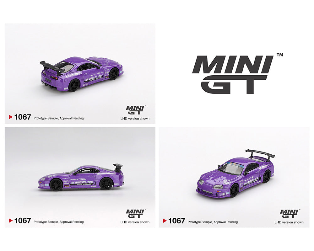*PREORDER* MINI GT 1:64 Toyota Supra (JZA80) TOP SECRET in Purple