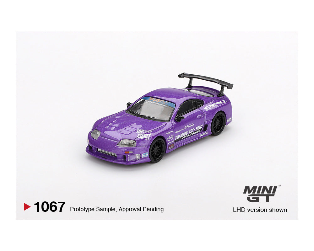 *PREORDER* MINI GT 1:64 Toyota Supra (JZA80) TOP SECRET in Purple
