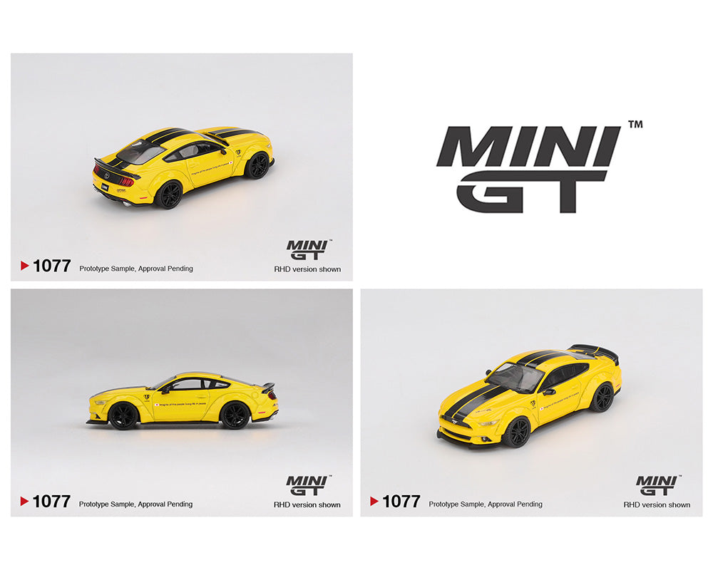 *PREORDER* MINI GT 1:64 Ford Mustang LB-WORKS in Triple Yellow