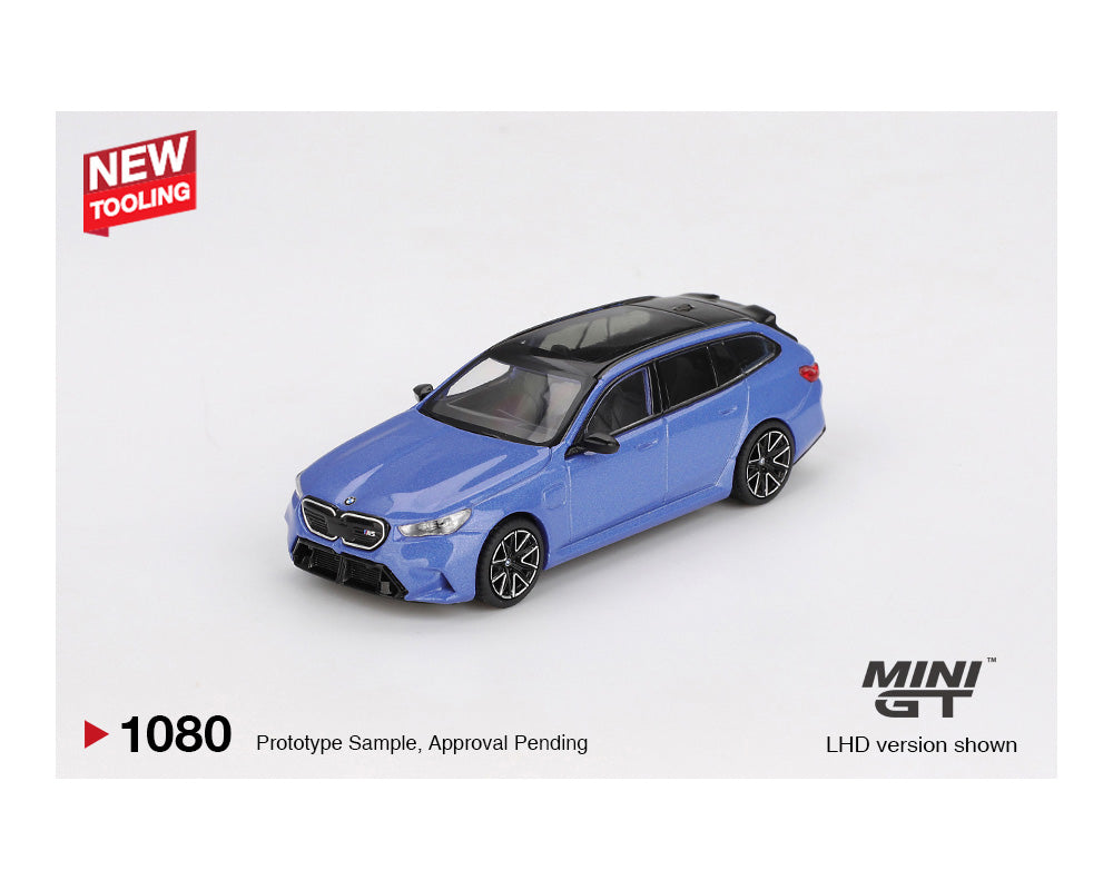 *PREORDER* MINI GT 1:64 BMW M5 Touring (G99) in Marina Bay Blue Metallic