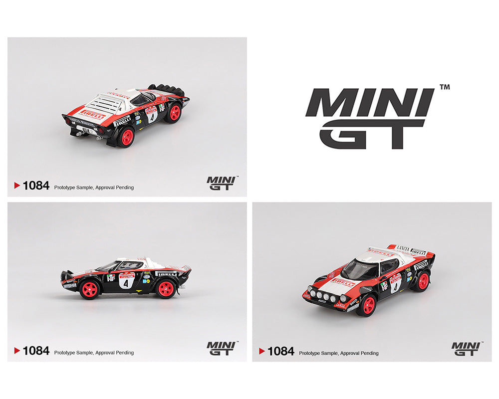 *PREORDER*MINIGT 1:64 Lancia Stratos HF #4 1978 Rally Sanremo Winner