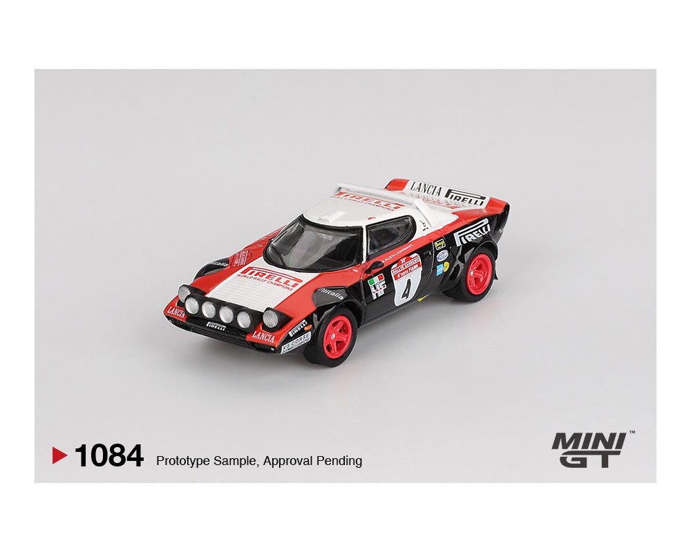 *PREORDER*MINIGT 1:64 Lancia Stratos HF #4 1978 Rally Sanremo Winner