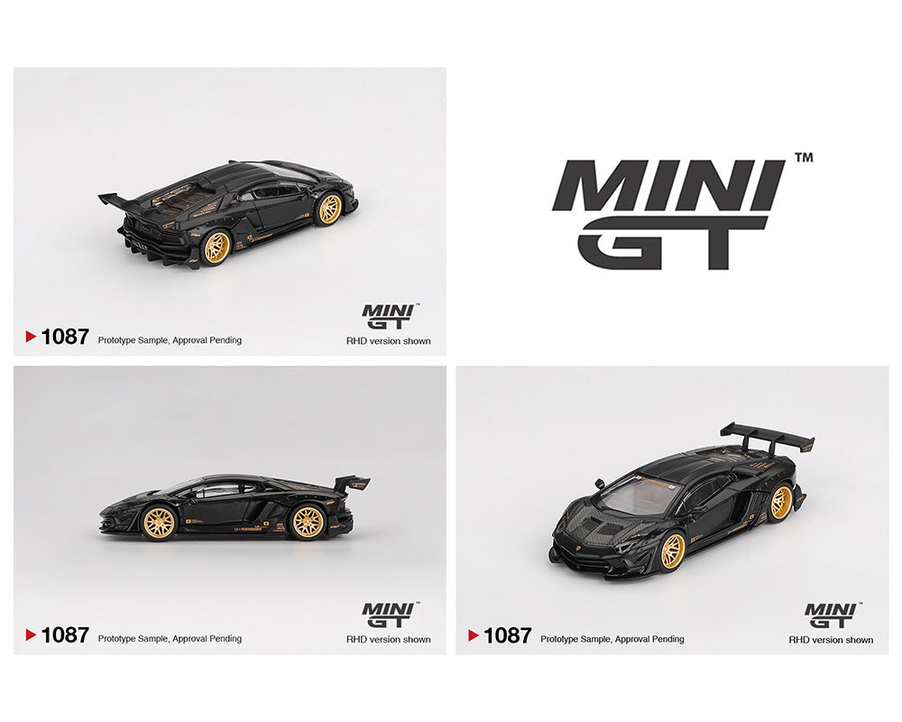 *PREORDER*MINIGT 1:64 LB-WORKS Lamborghini Aventador Limited Edition in Matte Black