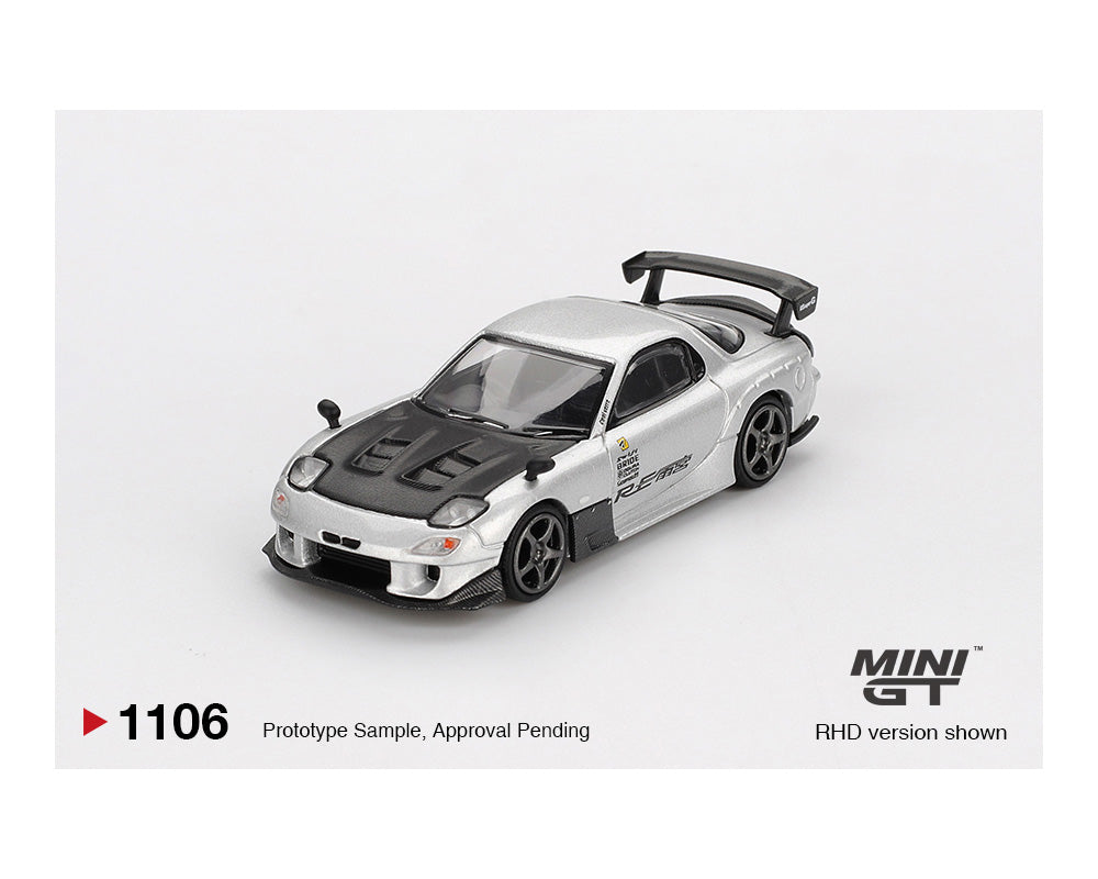 *PREORDER* MINI GT 1:64 Mazda RX-7 RE-Amemiya - Silver Metallic
