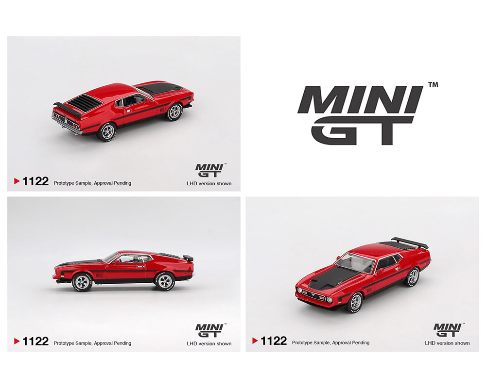 *PREORDER*MINIGT 1:64 1:64 Ford Mustang Mach1 1971 in Race Red