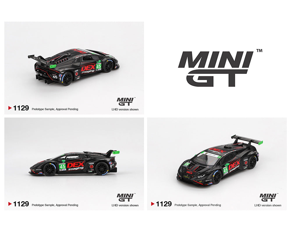 *PREORDER* MINI GT 1:64 Lamborghini Huracán GT3 EVO2 #45 DEX Imaging – 2024 IMSA Daytona 24Hrs