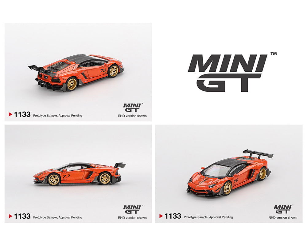 *PREORDER* MINI GT 1:64 Lamborghini Aventador LB-WORKS in Orange MDX 2025