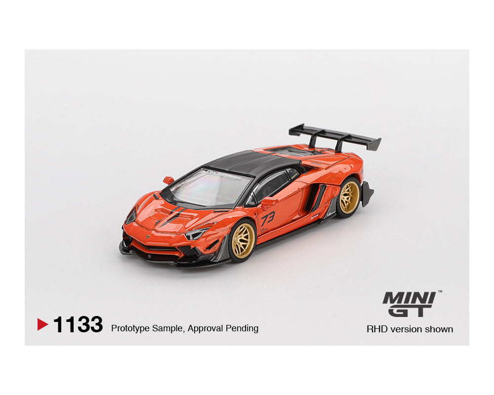 *PREORDER* MINI GT 1:64 Lamborghini Aventador LB-WORKS in Orange MDX 2025
