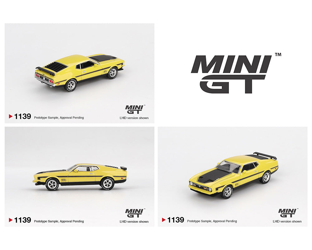 *PREORDER* MINI GT 1:64 Ford Mustang Mach1- Grabber Yellow