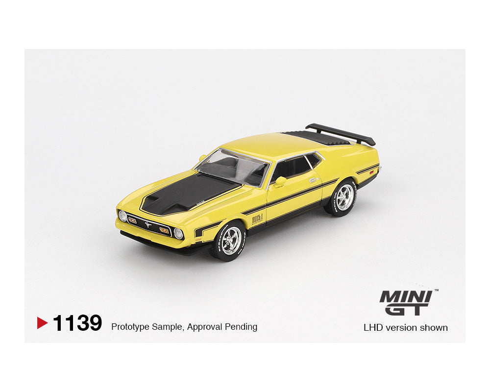 *PREORDER* MINI GT 1:64 Ford Mustang Mach1- Grabber Yellow