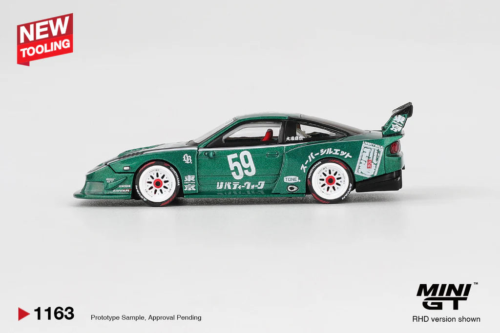 *PREORDER* MINIGT 1:64 Nissan LB-Super Silhouette 180SX 2026 in Green