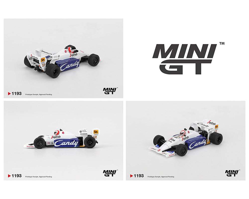 *PREORDER* MINIGT 1:64 Toleman TG184 #20 Johnny Cecotto 1984 Monaco Grand Prix in White