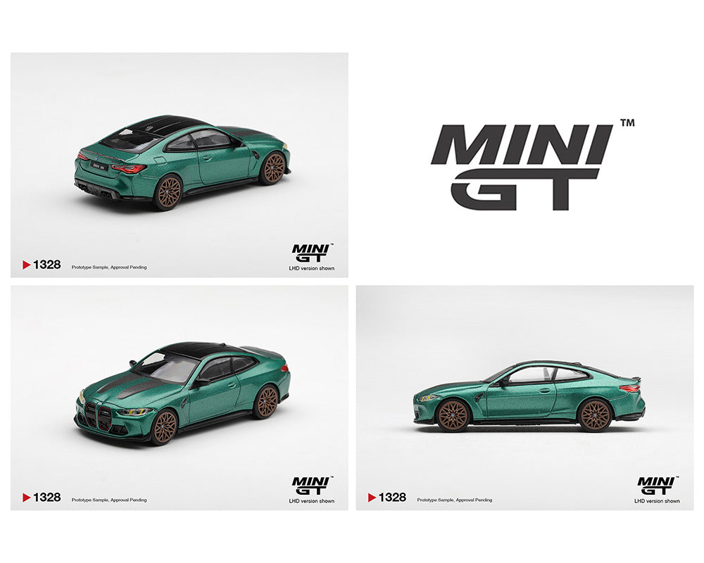 *PREORDER* MINIGT 1:64 BMW M4 CS Frozen Isle of Man Green Metallic