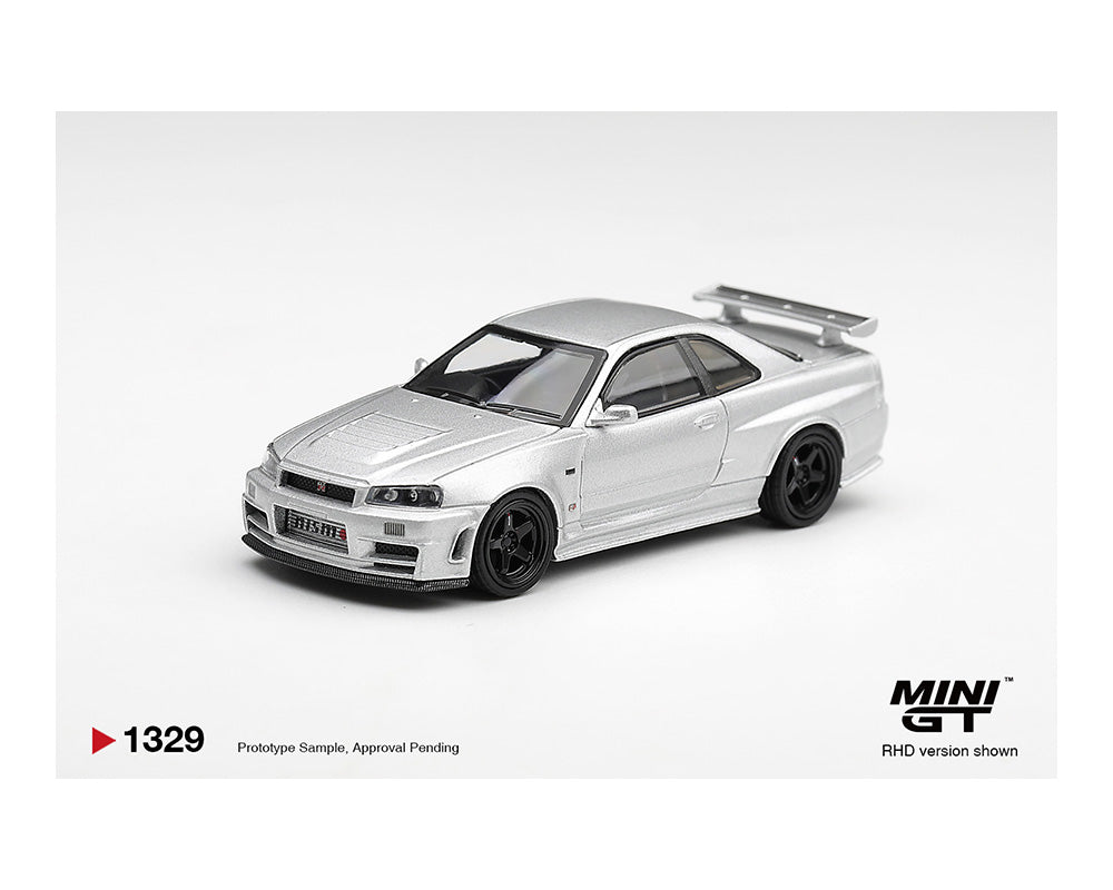*PREORDER* MINIGT 1:64 Nissan Skyline GT-R (BNR34) NISMO Z-Tune in Silver