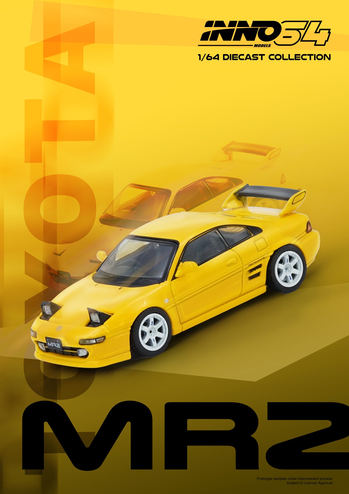*PREORDER* INNO64 1:64 Toyota MR2 (SW20) in Yellow