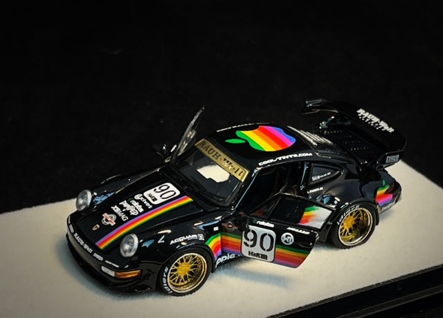 PGM 1:64 Porsche 993 RWB Apple in Black Regular Version