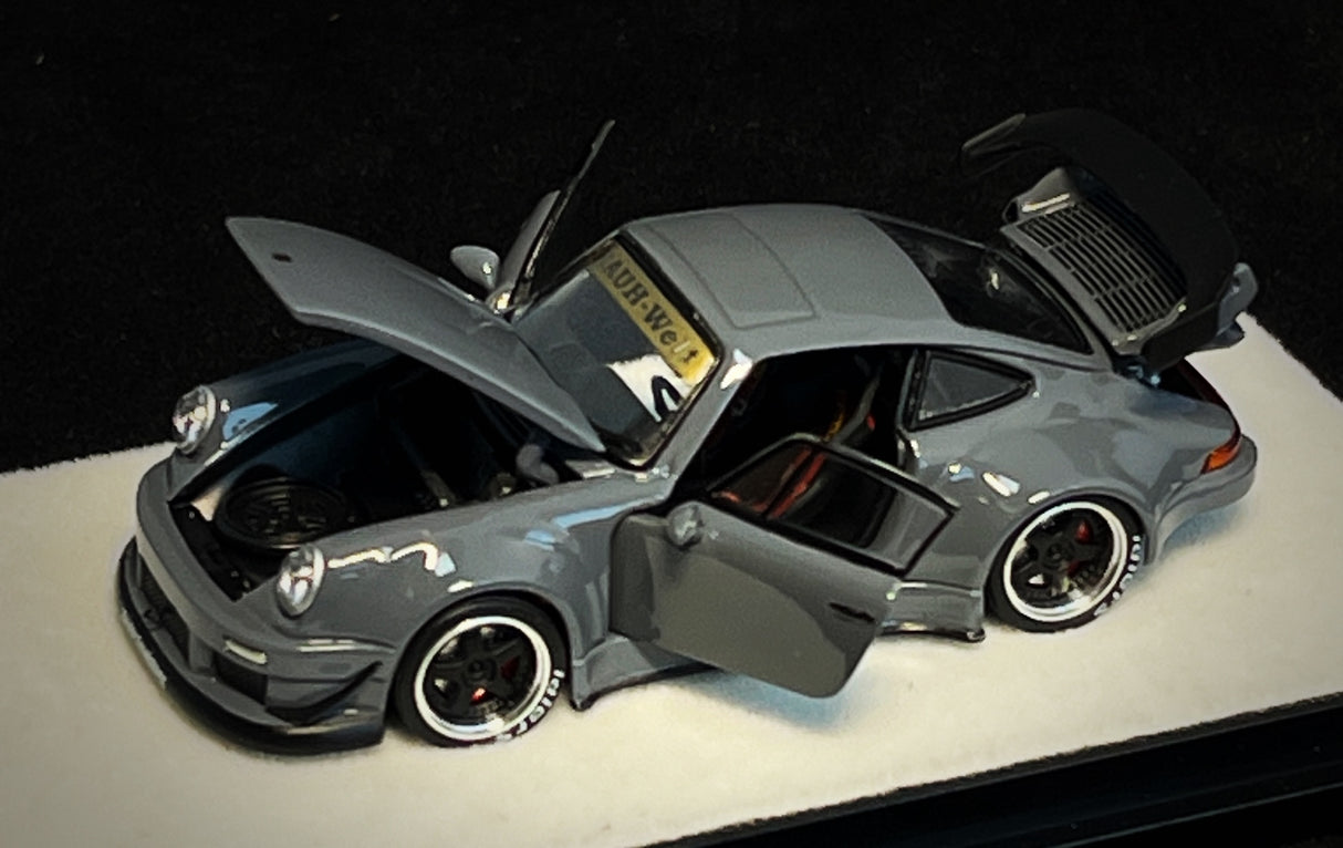 PGM 1:64 Porsche 930 RWB in Cement Gray Regular Version