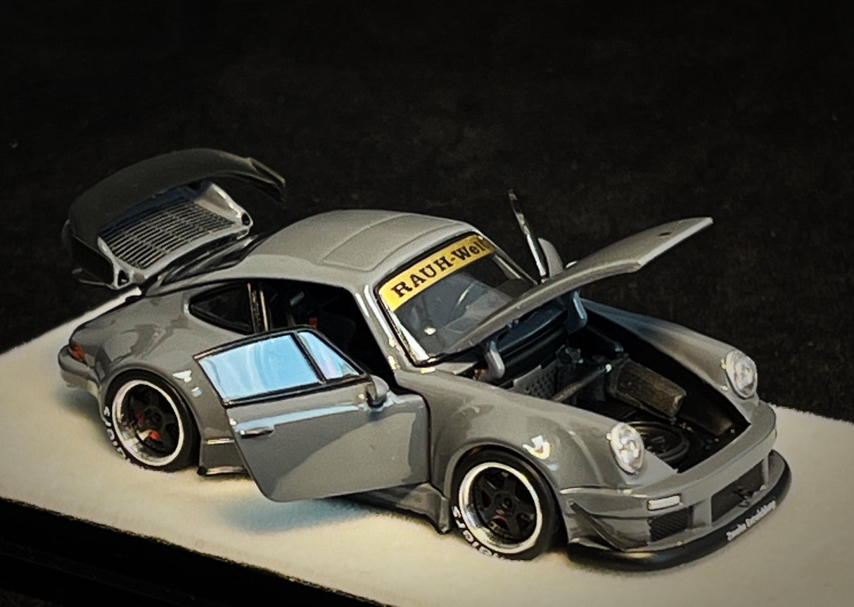 PGM 1:64 Porsche 930 RWB in Cement Gray Regular Version