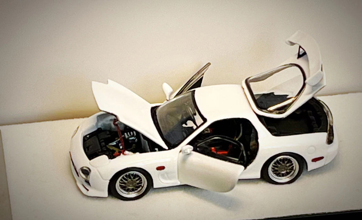 PGM Models 1:64 Mazda RX-7 (FD3S) in White Standard Square Base Version