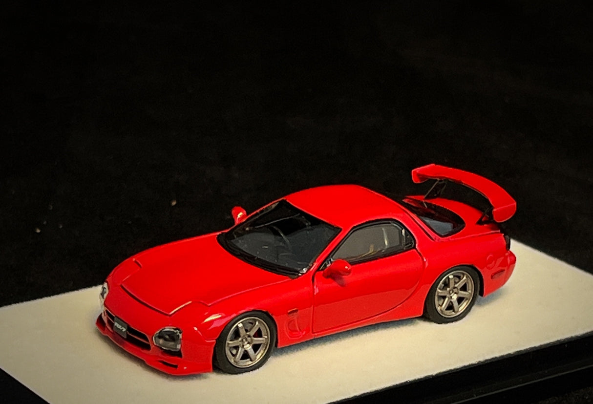 PGM Models 1:64 Mazda RX-7 (FD3S) in Red Standard Square Base Version
