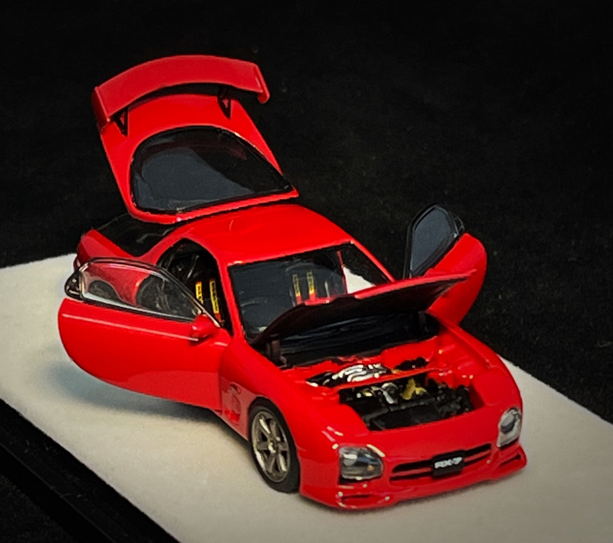 PGM Models 1:64 Mazda RX-7 (FD3S) in Red Standard Square Base Version