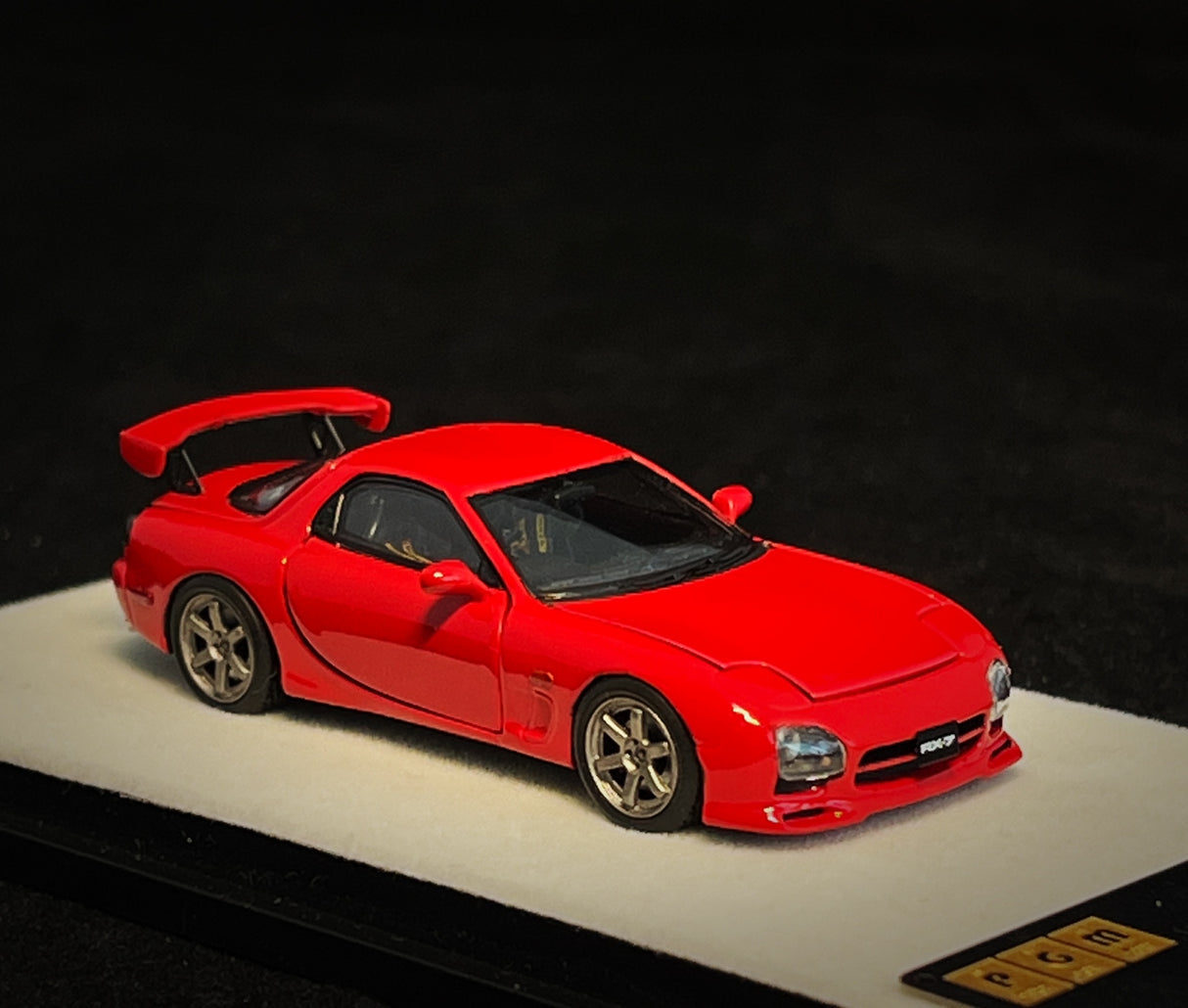 PGM Models 1:64 Mazda RX-7 (FD3S) in Red Standard Square Base Version