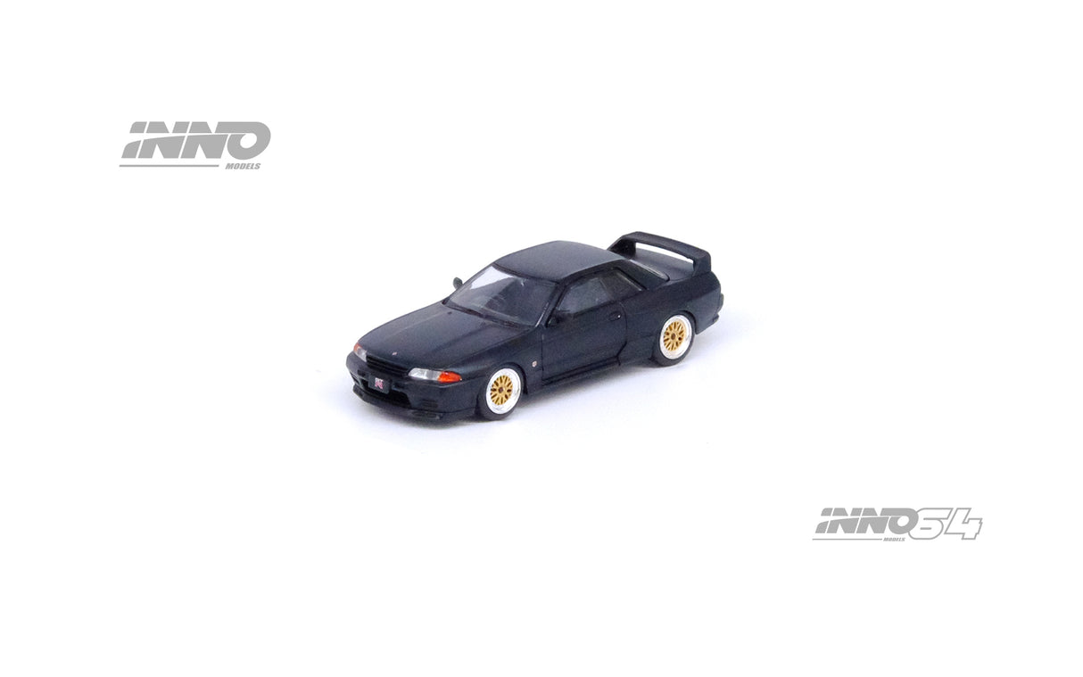 INNO64 1/64 Nissan Skyline GT-R (R32) The Diecast Company Special Edition in Matte Black