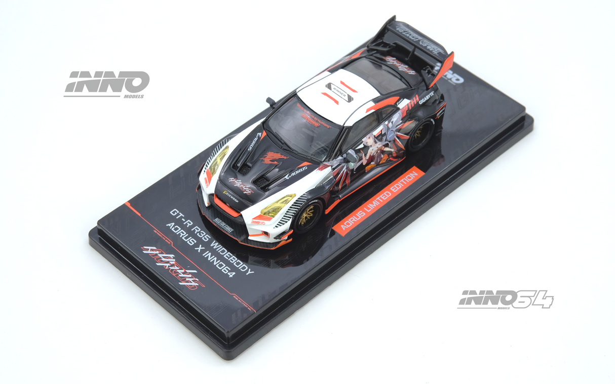 *PREORDER* INNO64 1:64 Nissan GT-R R35 WIDEBODY AORUS X INNO64 Limited Edition