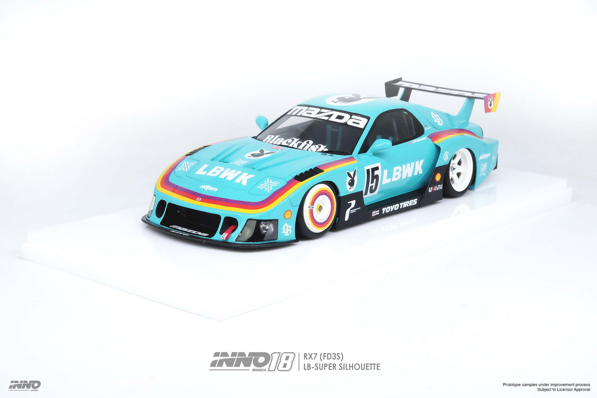 INNO Models 1/18 Mazda RX-7 (FD3S) Super Silhouette LBWK in Green