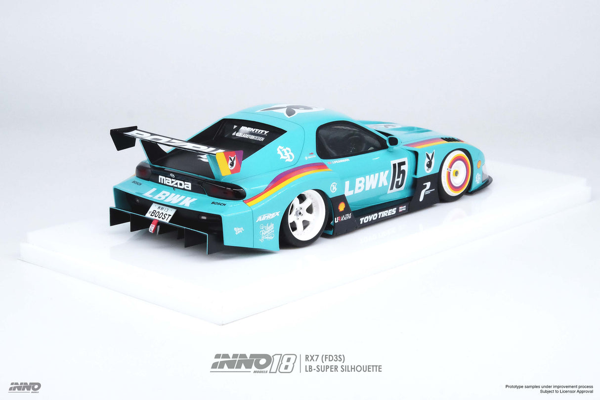 INNO Models 1/18 Mazda RX-7 (FD3S) Super Silhouette LBWK in Green